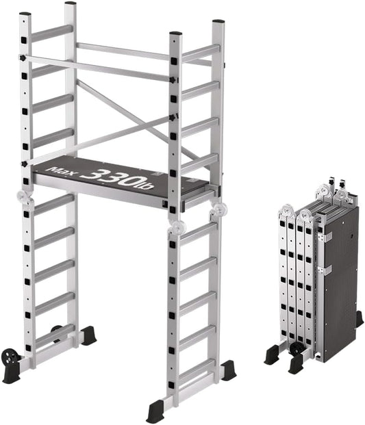 Multipurpose Rolling Scaffolding Work Platform 330 Lbs Duty Rate