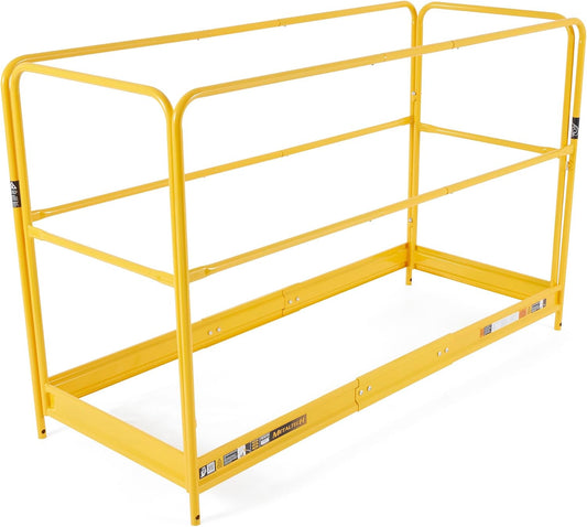 6 Foot Safety Guardrail Scaffolding Platform, with Non-Slip Deck