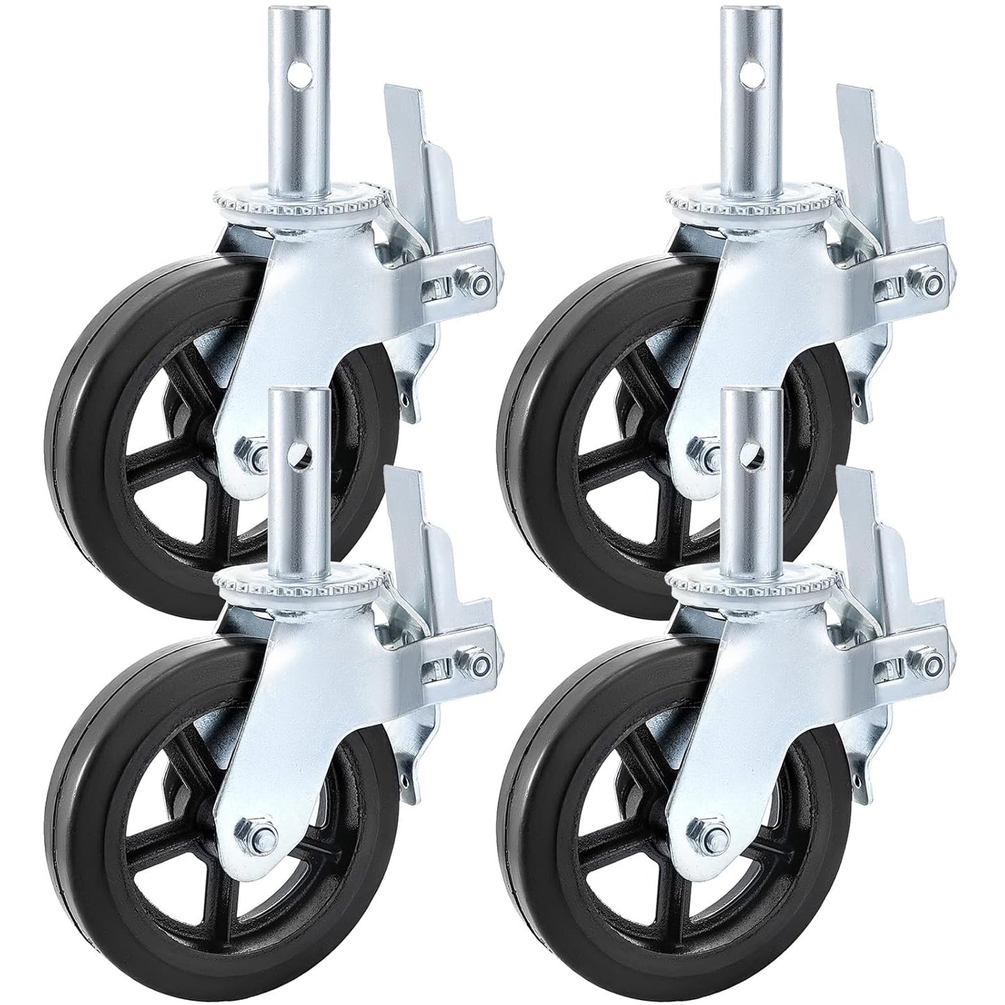 Scaffolding Caster Wheels 8 x 2 Inch 4 Pack